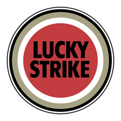 #3046 Lucky Strike Logo #1 Sticker Brand Waterproof Vinyl Decal Die-Cut Car