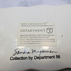 DEPT 56 Plaque Sandra Magsamen I CAN COUNT MY GOOD FRIENDS Hanging Sign