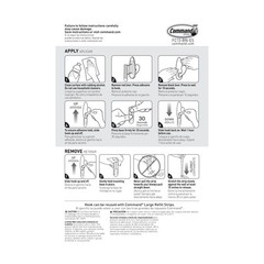 Command 5 lb Large Brushed Nickel Metal Hooks, 2 Coat Large,
