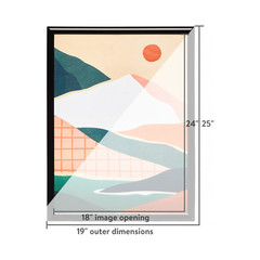 18″ x 24″ Trendsetter Poster and Picture Frame Home Office Wall Decor, Black