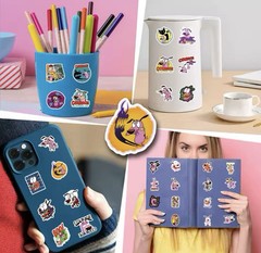 Courage The Cowardly Dog Style Stickers 50pk Courage Mix Stickers Cowardly Dog