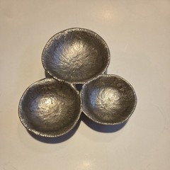 Michael Aram Mushroom Patch Snack Dish Silver Toned Polished Aluminum