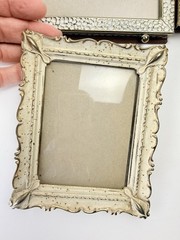 Vintage Picture Frame Lot Of 4 Metal Gold Tone MCM Mixed Varies Ornate P129