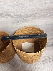 Longaberger 2006 Canister Basket Set 4 Woven Maple No Lids
