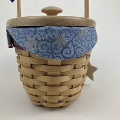 Longaberger Century Celebration Basket Set 2000 | /w Lid 8″ New Years (13498)