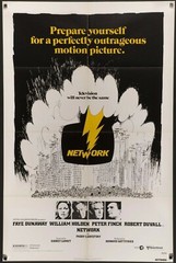 NETWORK – Screenplay POSTER! – Film – Script – Writing – Acting – Sidney Lumet
