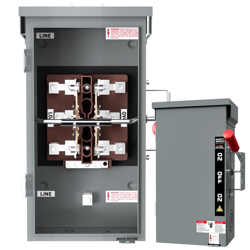 200A Manual Generator Transfer Switchheavy Duty 48000W General Double-Throw