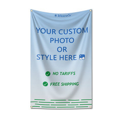 Custom Flag Tapestry Print Banner Wall Art 2×3/3×5/4×6/5×8 with Brass Grommets
