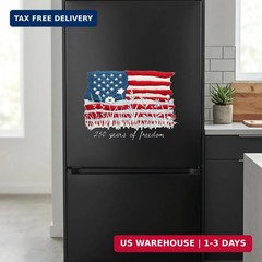 2pcs 250th Anniversary USA Gifts for Women – Cute Patriotic Car Window Stickers,