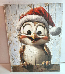 Rustic Pallet Art » Christmas Bird» Made in Lancaster Pa Amish Country NEW CUTE!