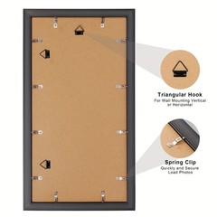 11×22 Frame with Tassel Holder for 8.5×11 Certificate and 5×7 Photo with Mat