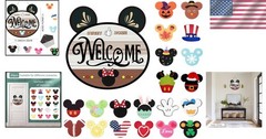 Durable 15.7» Mouse Interchangeable Welcome Sign – Perfect Housewarming Gift