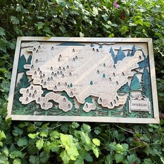 Wooden USA National Parks Travel Map: Rustic Home Decor, Hiker Gift