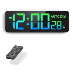 Large Digital Wall Timer Clock with Remote Control