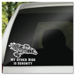 6″ My Other Ride Is Serenity Firefly TV Show Vinyl Decal Sticker