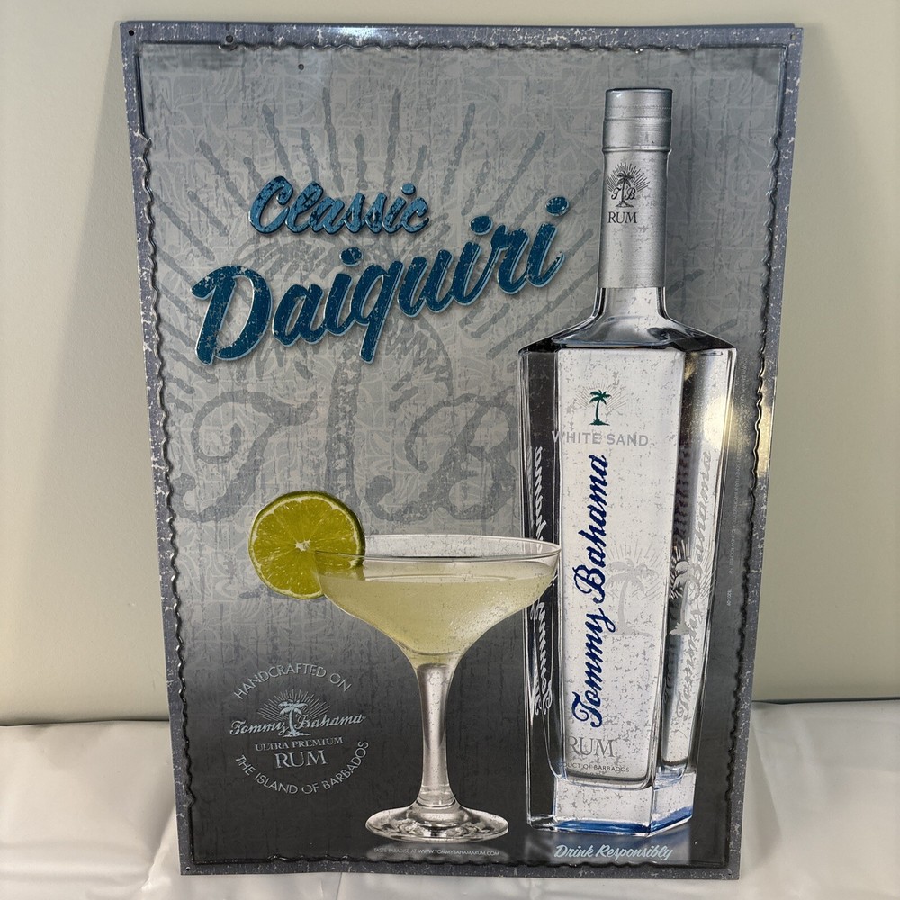 Classic Daiquiri Tommy Bahama Rum 17×12 Metal Sign Embossed