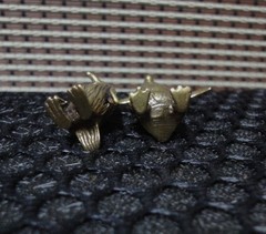 Pair of Vintage Solid Brass Little Penguins Animal Figurine Statues Sculptures