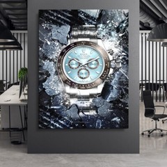 Rolex Daytona Platina inspired Canvas Wall Art Print – Watch Art Poster Print