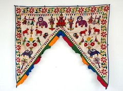 Vintage Welcome Gate Toran Door Valance Window Décor Tapestry Wall Hanging DV46