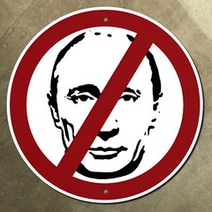 NO PUTIN highway marker invasion road sign 12×12 PROCEEDS TO UKRAINE RELIEF