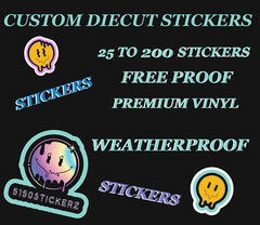 Custom Vinyl Stickers / Die Cut Stickers / Logo Stickers / Free Proof