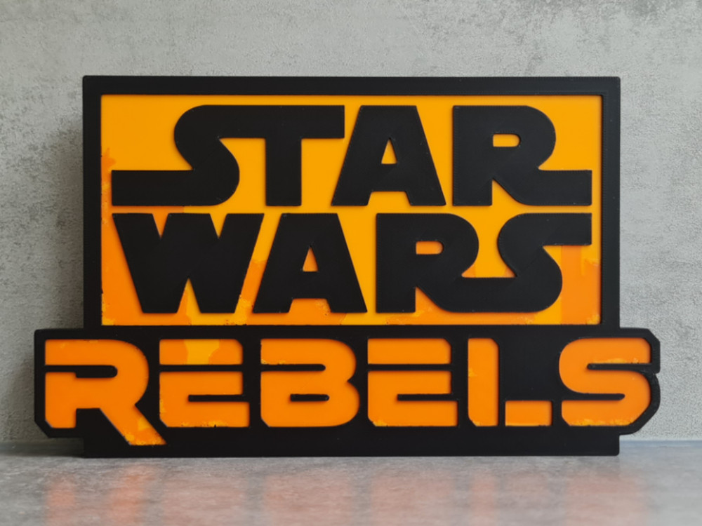 Star Wars Rebels Logo / Sign 3D Printed Wall Decor