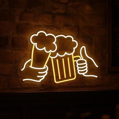 Custom Bar Glow Sign | Aesthetic Neon Sign| Minimalist Custom LED Sign For Bar