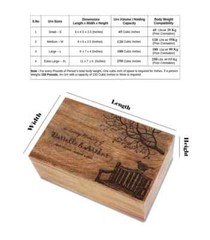 Wooden Cremation Urn for Adult Ashes | Tree of Life Box | Personalized Memorial