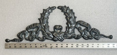 Neoclassic Laurel Wreath Door Topper Wall Ornament Antique Plaque Architectural