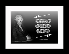 Thomas Jefferson If A Nation Poster Print Picture or Framed Wall Art