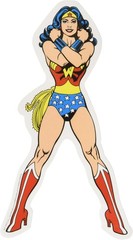 Stickers – C&D Visionary – DC Comics Wonder Woman Standing 3″x5.5″ NEW Decal
