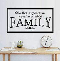Other Things May Change Us – Family Vinyl Decal Home Décor 12″ x 22″