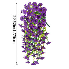 Artificial Fake Flowers Vine Plants UV Resistant Wedding Garden In/Outdoor Decor