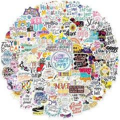 Inspirational Stickers for Adults Teens Kids, 100PCS Waterproof Motivational Wor