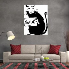 V1163 Banksy You Lie Rat Cool Graffiti Street Art Decor WALL POSTER PRINT