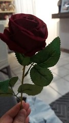 20× Red Roses Artificial Flowers Realistic Bouquet Home Decor Valentine Gifts US