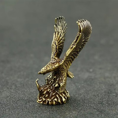 Solid Eagle Figurine Brass Statue Animal Figurines Toys House Desktop Decoration