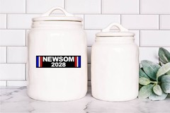 Newsom 2028 Decal Sticker Vote President CA USA Gavin Anti Trump MAGA Political