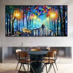 Abstract Colorful Landscape Canvas Painting Poster Living Room Home Decor