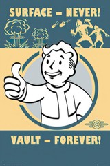 Fallout 4 – Gaming Poster / Print (Vault Boy / Vault-Tec – Vault Forever)
