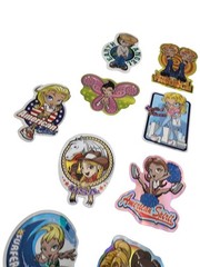 2003 Y2k Girl. ODM Brand Import Collection. vending Machine Sticker