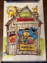 Vintage Sesame Street Clubhouse Poster – «Members Only» – CTW 1981