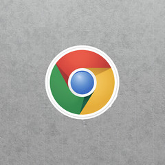 Google Chrome Browser Logo Sticker – Colorful Tech Decal for Laptops #5264