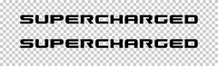 SUPERCHARGED VINYL DECAL / STICKER PAIR #1