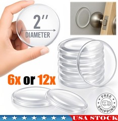 6pcs-12pcs Door Stoppers for Wall, Door Knob Wall Protector 2″, Self Adhesive US