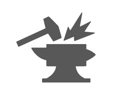 BLACKSMITH, FORGE, HAMMER, ANVIL, Decal Stickers for Cars, Laptops, Tablets