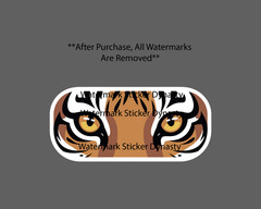 Tiger Eyes Sticker Waterproof Decal Animal Big Cat Jungle Wildlife Gift NEW