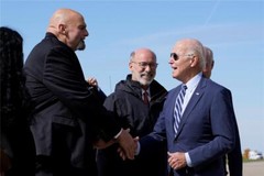 JOE BIDEN JOHN FETTERMAN GLOSSY POSTER PICTURE PHOTO PRINT BANNER 8957