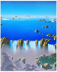 Yes Close To The Edge Art Print Progressive Rock Fantasy Surreal Landscape