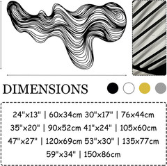 Abstract Lines Metal Wall Decor, Metal Irregular Wall Art, Geometric Line Art Sc